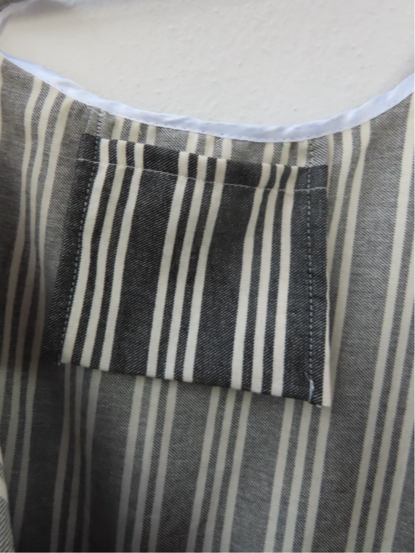 BLACK and WHITE STRIPES LINDOS BAG
