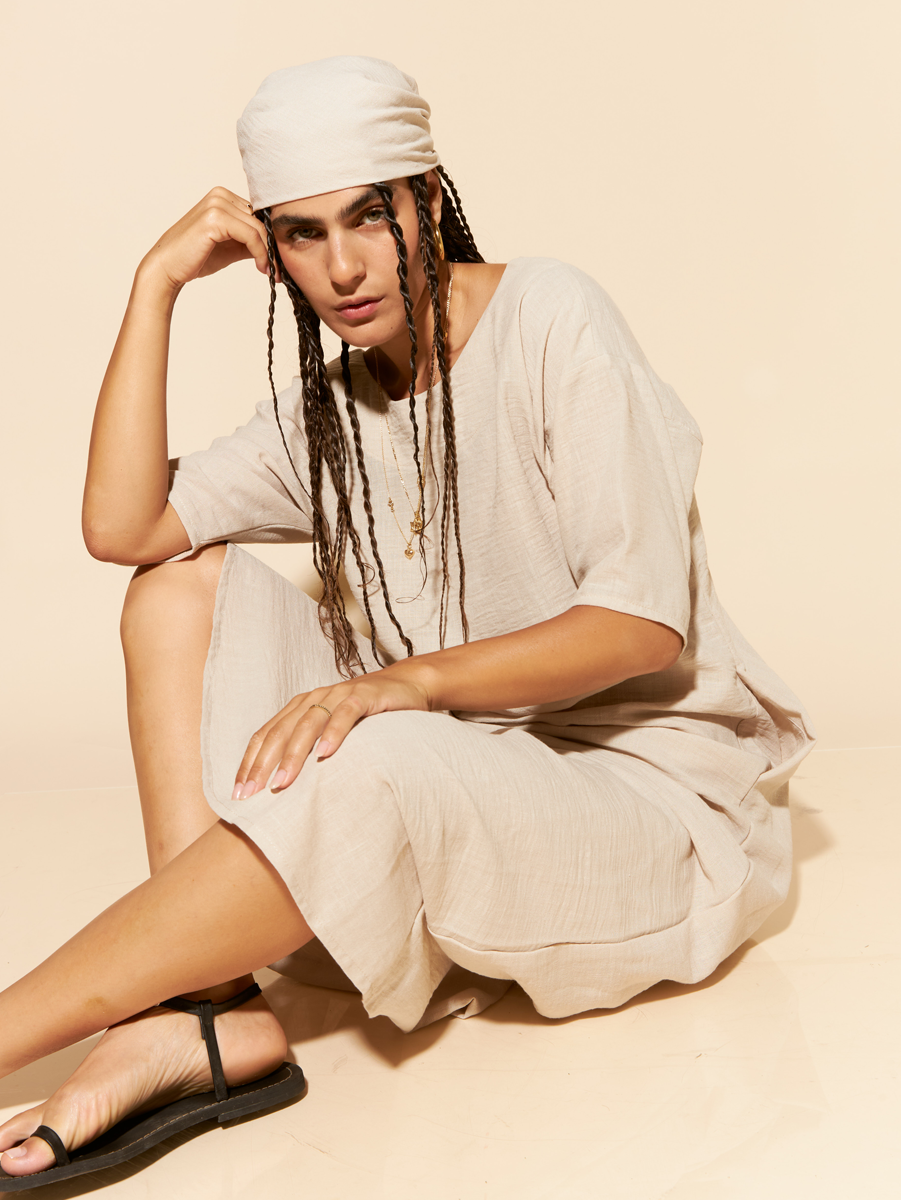 SAND GAIA DRESS